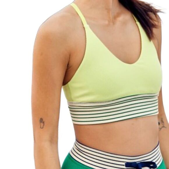 Aerie Sage Green Offline Ribbed Scoop Sports Bra - Picture 3 of 8